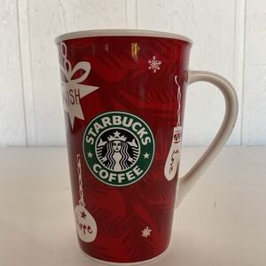 Starbucks Christmas 2009 Fine Bine China 16 ounce Tall Mug NWT